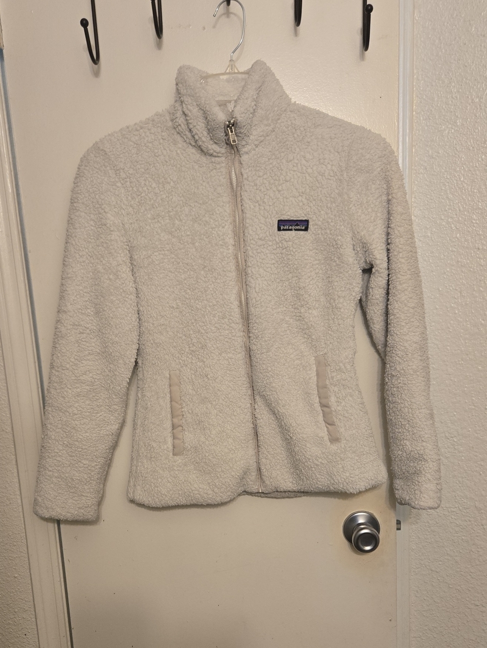 Patagonia Cream Sherpa Full-Zip Jacket
